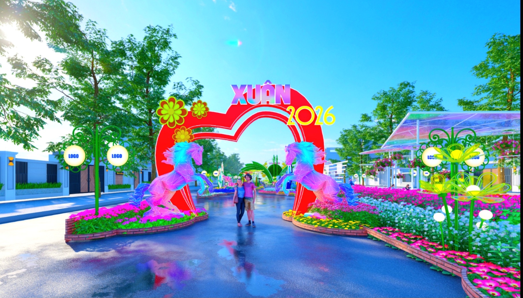 Đường hoa nghệ thuật Cần Thơ 2026 dài 310 m với kinh phí 6 tỉ đồng - Ảnh 7.