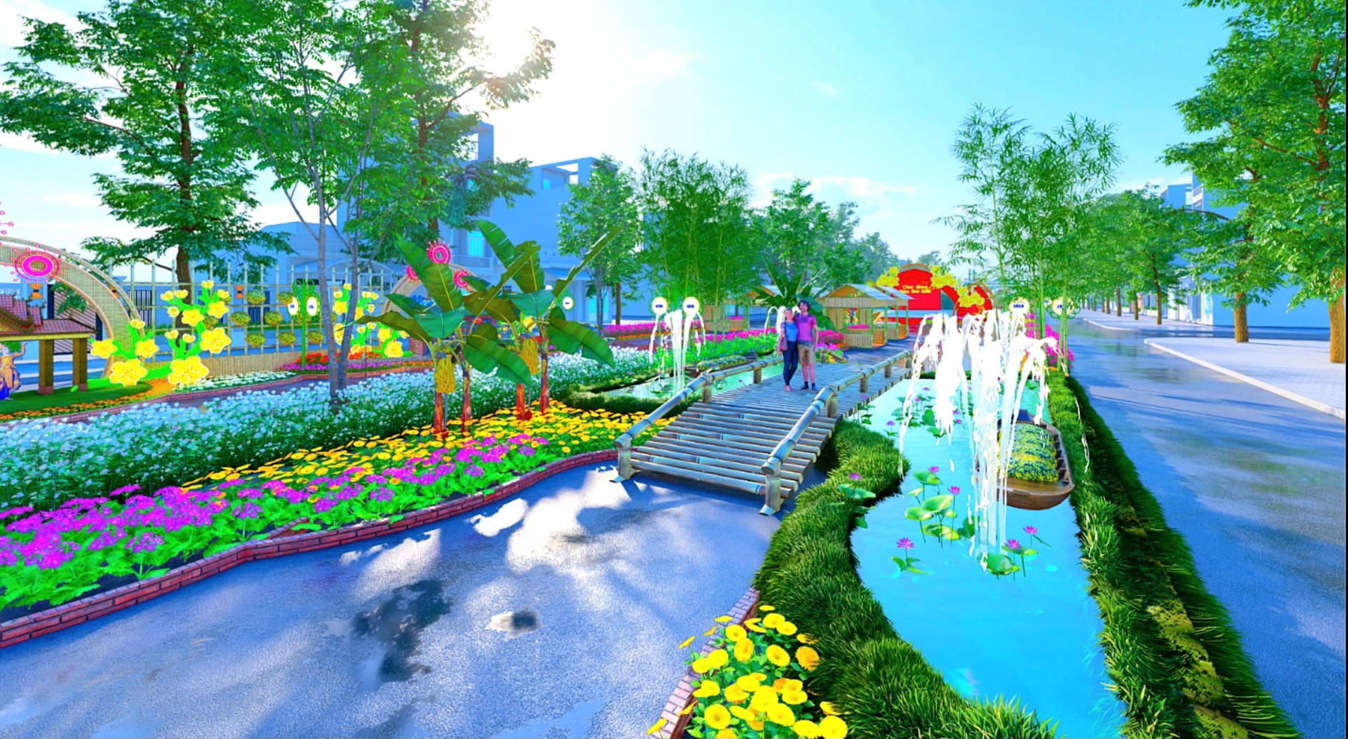 Đường hoa nghệ thuật Cần Thơ 2026 dài 310 m với kinh phí 6 tỉ đồng - Ảnh 6.
