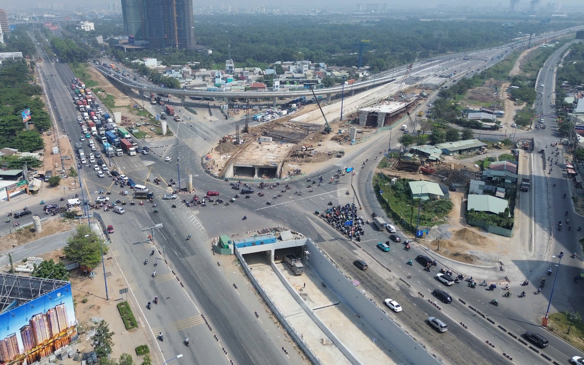 Ngày mai thông xe hầm chui HC1-02 tại nút giao An Phú