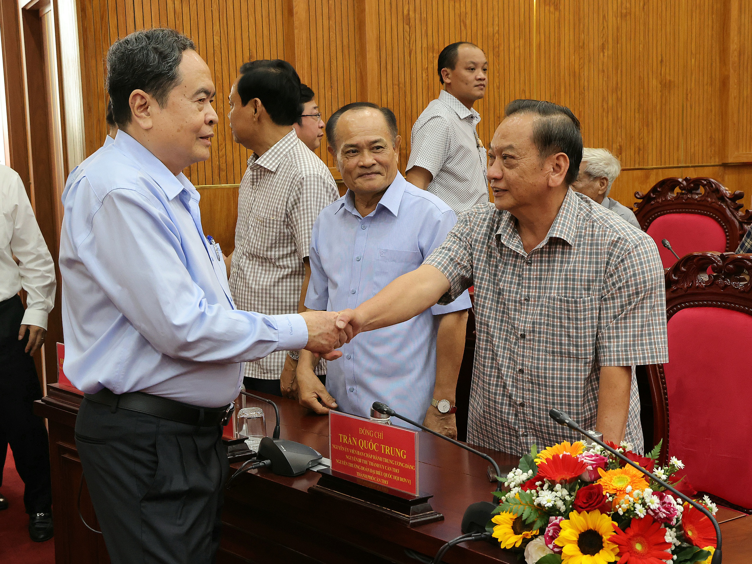 Chủ tịch Quốc hội Trần Thanh Mẫn kiểm tra công tác bầu cử tại Cần Thơ 2026 - Ảnh 3.