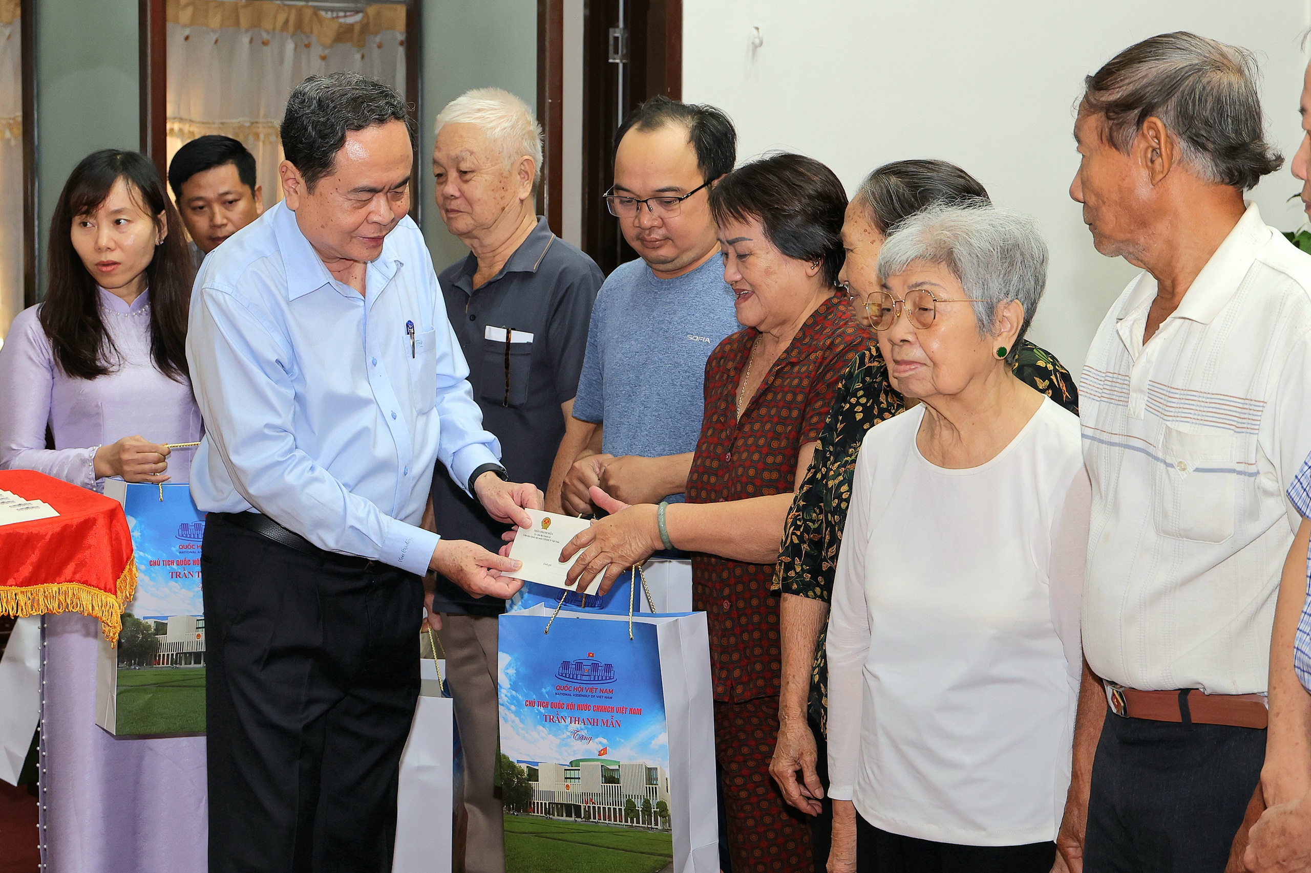 Chủ tịch Quốc hội Trần Thanh Mẫn kiểm tra công tác bầu cử tại Cần Thơ 2026 - Ảnh 4.
