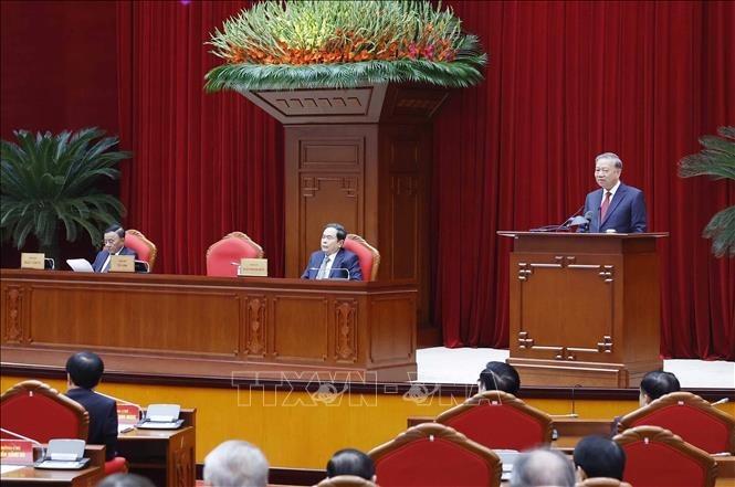 Tổng Bí thư Tô Lâm gặp mặt thành viên các Tiểu ban chuẩn bị Đại hội XIV của Đảng - Ảnh 3.