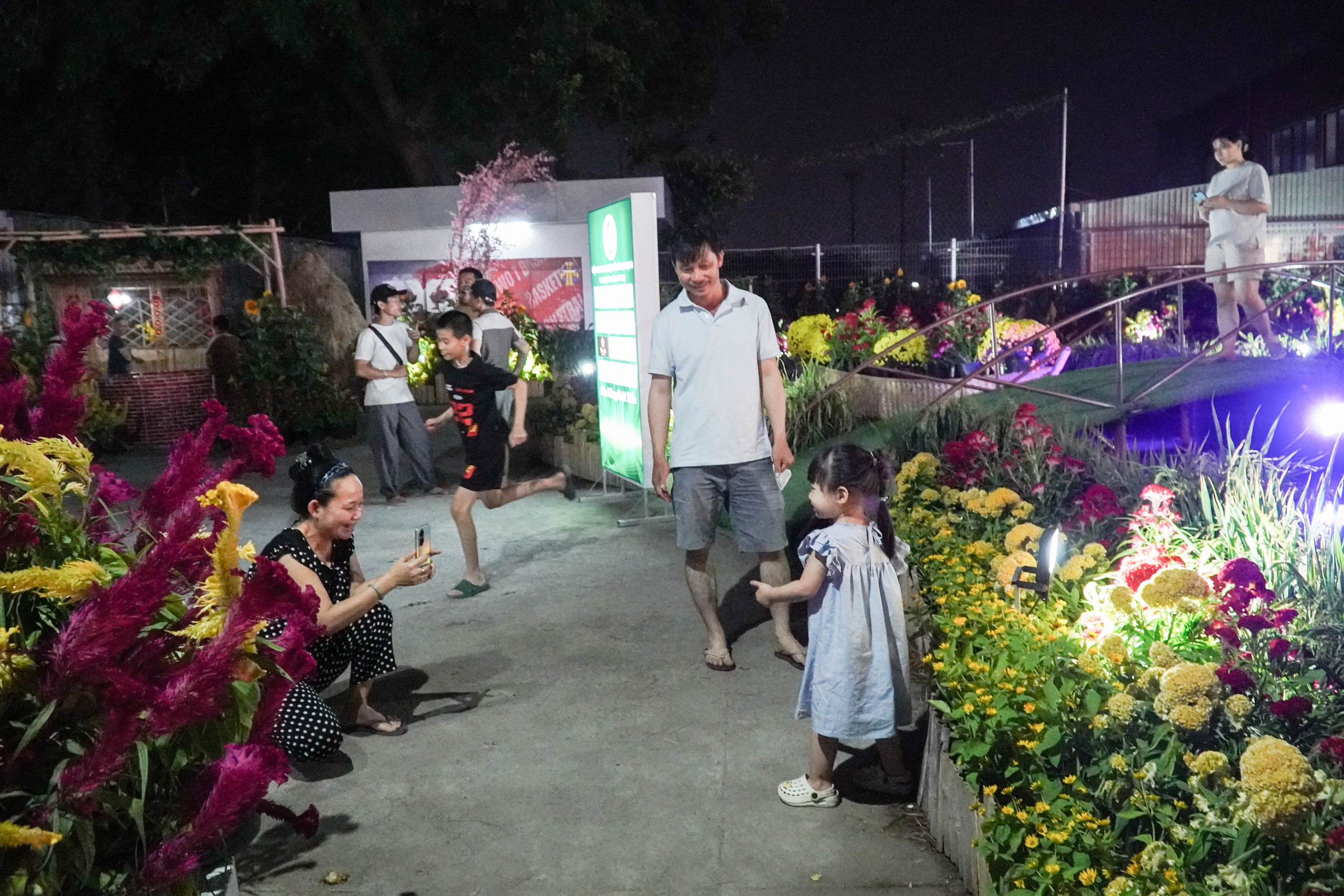 Xã có dân số đông thứ 10 cả nước rộn ràng khai mạc Hội hoa xuân - Ảnh 3.