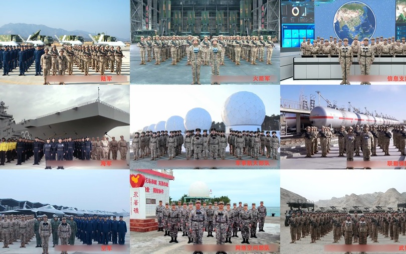 Chủ tịch Tập Cận Bình có mặt tại tòa nhà Bát Nhất, trò chuyện với nhiều quân binh chủng