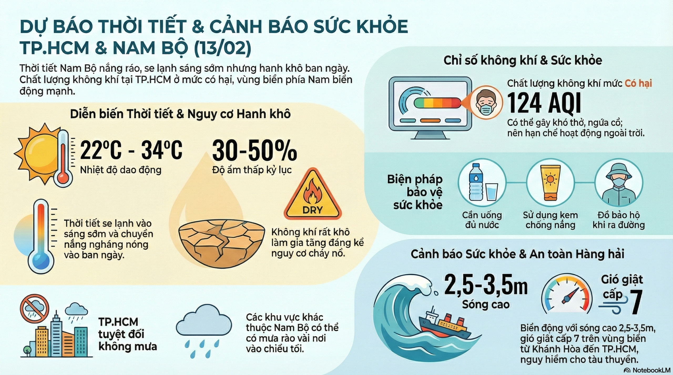 Dự b&aacute;o thời tiết h&ocirc;m nay, 13-2: TPHCM v&agrave; Nam Bộ hanh kh&ocirc; - Ảnh 2.