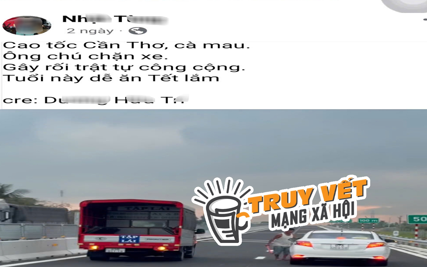 Đoạn clip ngắn trên đường cao tốc gây "bão" mạng xã hội