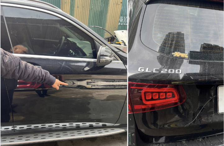 Khởi tố vụ xe Mercedes GLC200 bị phá họai hơn 56 triệu đồng tại Hà Nội - Ảnh 1.