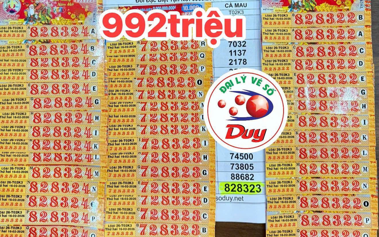 Xổ số miền Nam: Sáng mùng 1 Tết, lộ diện nơi bán trúng 2 giải độc đắc