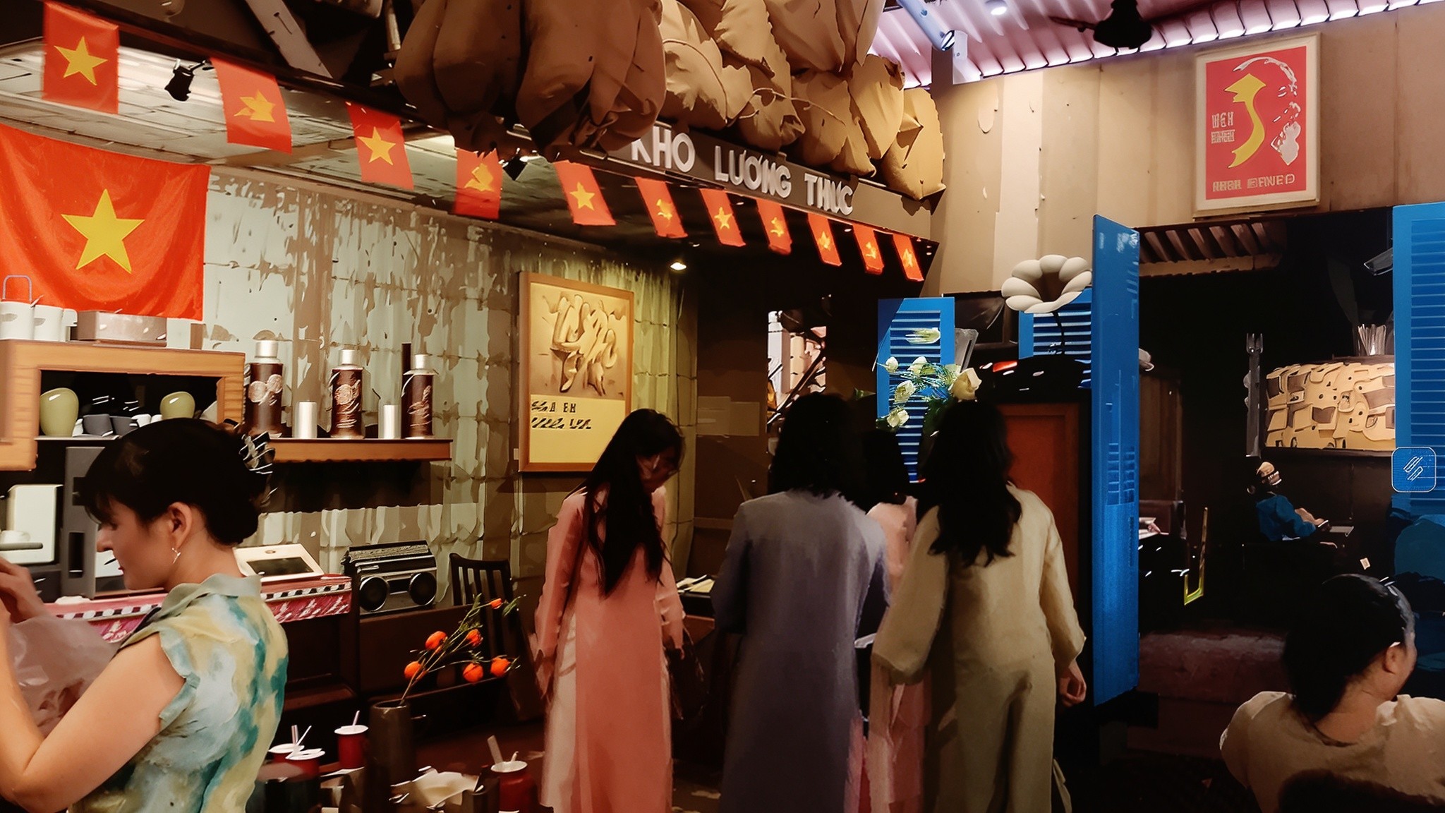 Giới trẻ check-in Tết giữa "không gian hoài niệm" - Ảnh 1.
