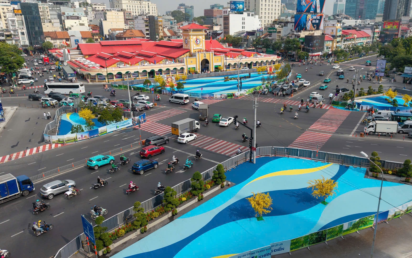 Sở Quy hoạch- Kiến trúc TPHCM đề nghị tạm dừng chỉnh trang tại chợ Bến Thành, Hồ Con Rùa