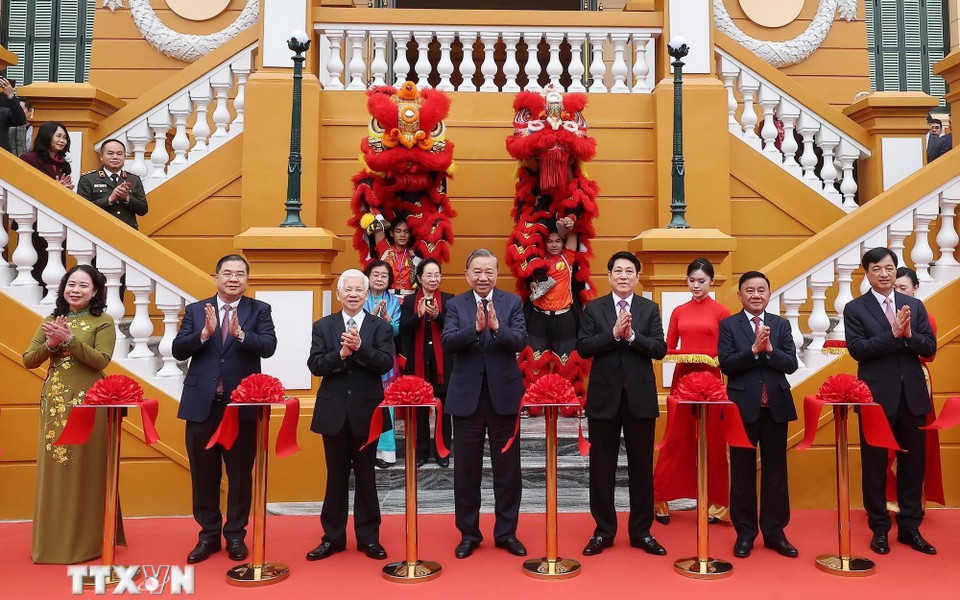 Tổng Bí thư Tô Lâm dự khánh thành công trình Trụ sở làm việc Cơ quan Chủ tịch nước