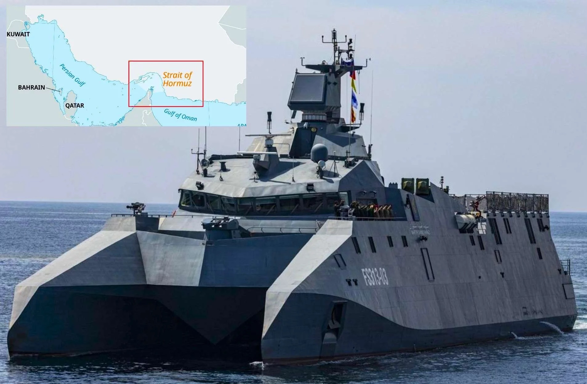 Iran triển khai tàu chiến, tên lửa mới ở eo biển Hormuz - Ảnh 1.