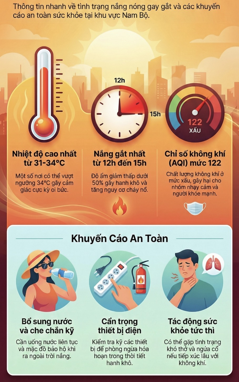 Dự báo thời tiết hôm nay, 24-2: TPHCM và Nam Bộ có nắng mạnh, độ ẩm thấp - Ảnh 1.