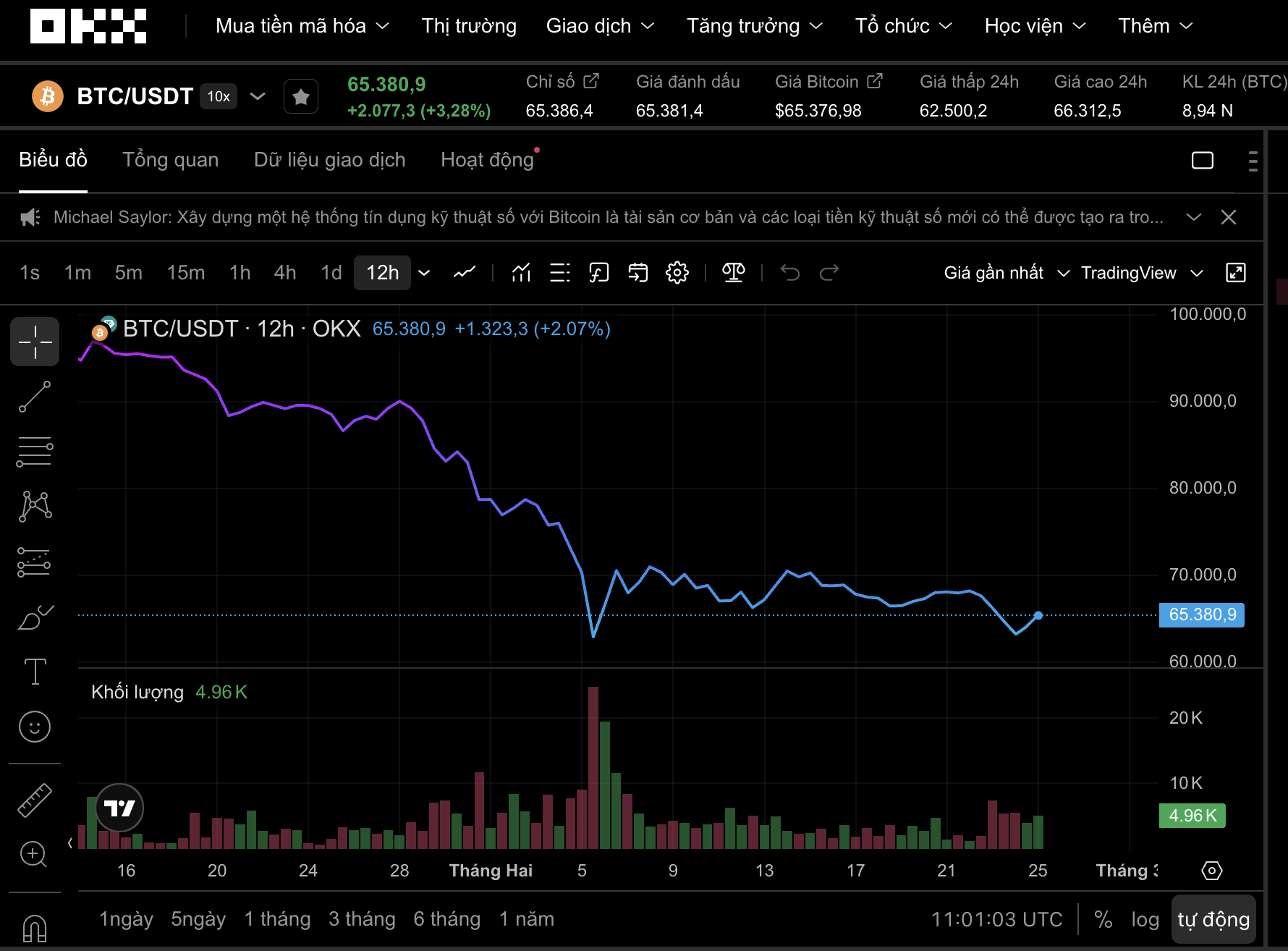 Thị trường tiền số h&ocirc;m nay, 25-2: Lộ diện tổ chức đứng sau c&uacute; bật tăng của Bitcoin - Ảnh 1.