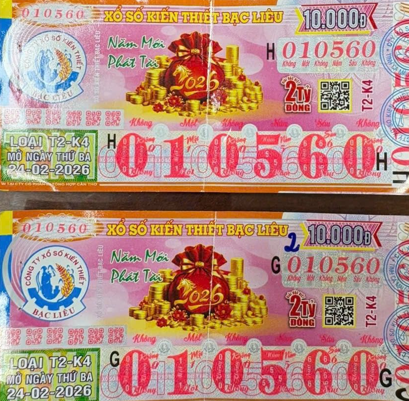 Đại l&yacute; v&eacute; số Hổ li&ecirc;n tục tr&uacute;ng độc đắc Xổ số miền Nam Bạc Li&ecirc;u 2026 - Ảnh 2.