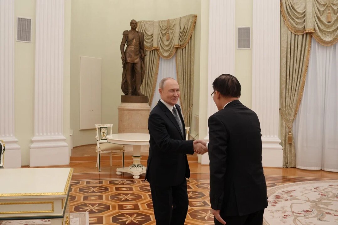 Đặc phái viên của Tổng Bí thư Tô Lâm hội kiến Tổng thống V. Putin - Ảnh 1.