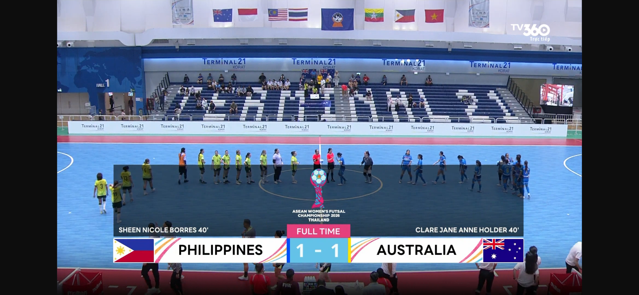 Úc bị Philippines cầm hoà, futsal nữ Việt Nam vào bán kết - Ảnh 1.