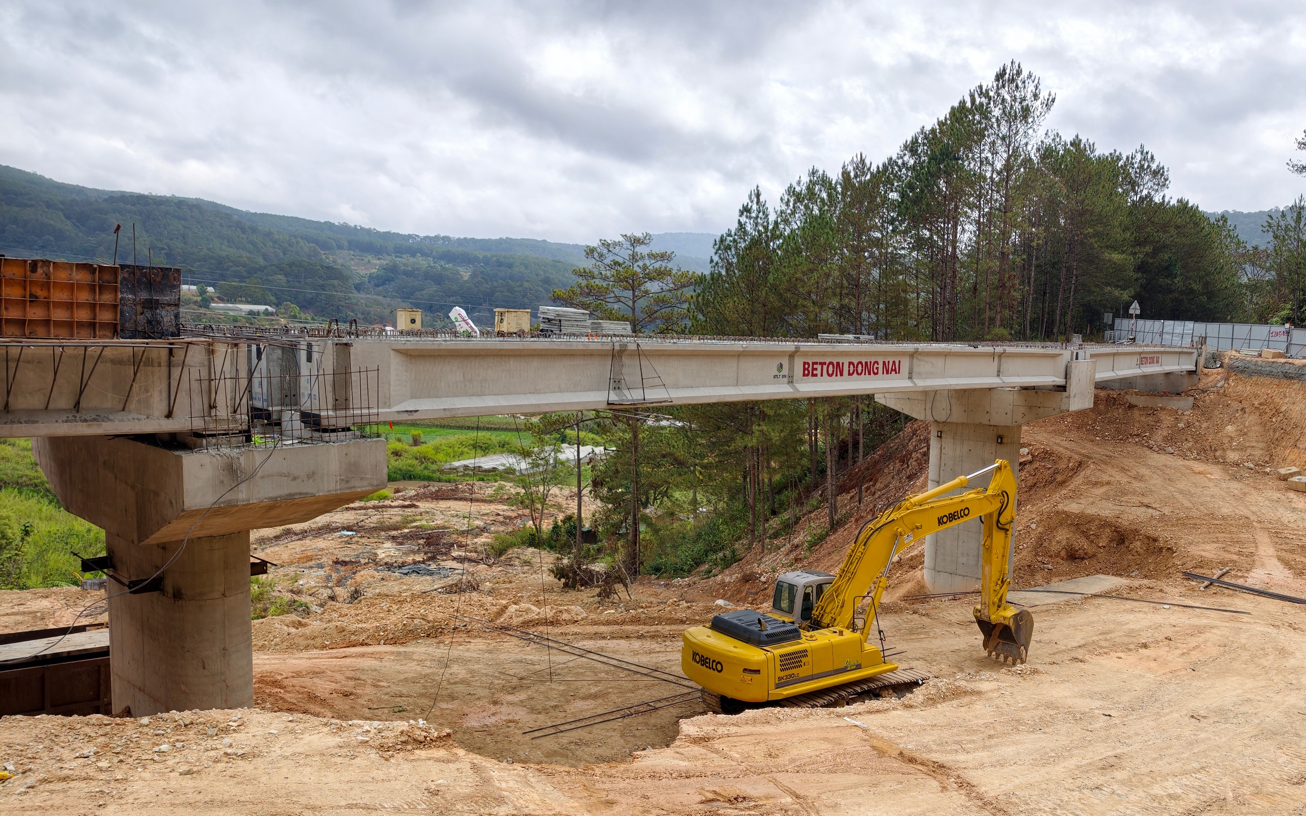 Hình hài cây cầu trên đèo Mimosa thay thế đoạn đường bị sạt lở cuối năm 2025 - Ảnh 4.