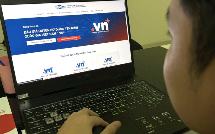 Việt Nam lần đầu tiên đấu giá 50 tên miền ".vn" với giá khởi điểm 10.000.000 đồng/tên miền