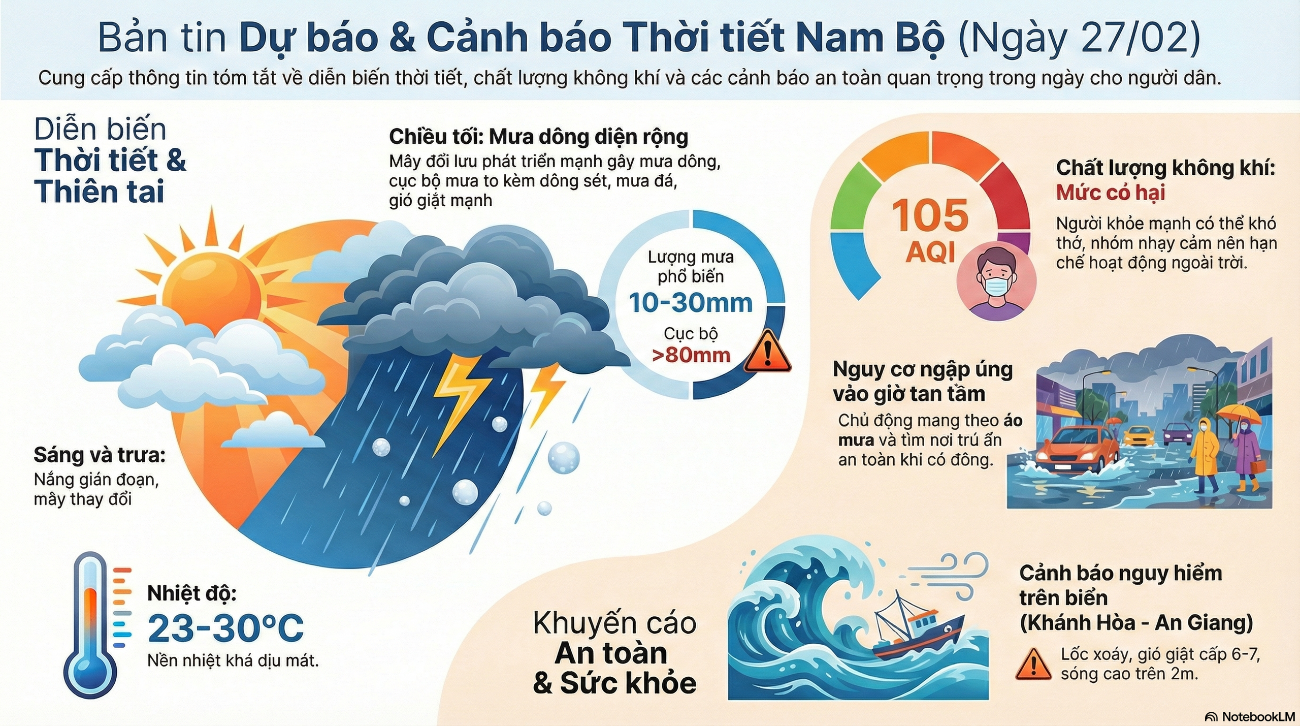 Dự b&aacute;o thời tiết h&ocirc;m nay, 27-2: TPHCM v&agrave; Nam Bộ tiếp tục c&oacute; mưa tr&aacute;i m&ugrave;a - Ảnh 2.