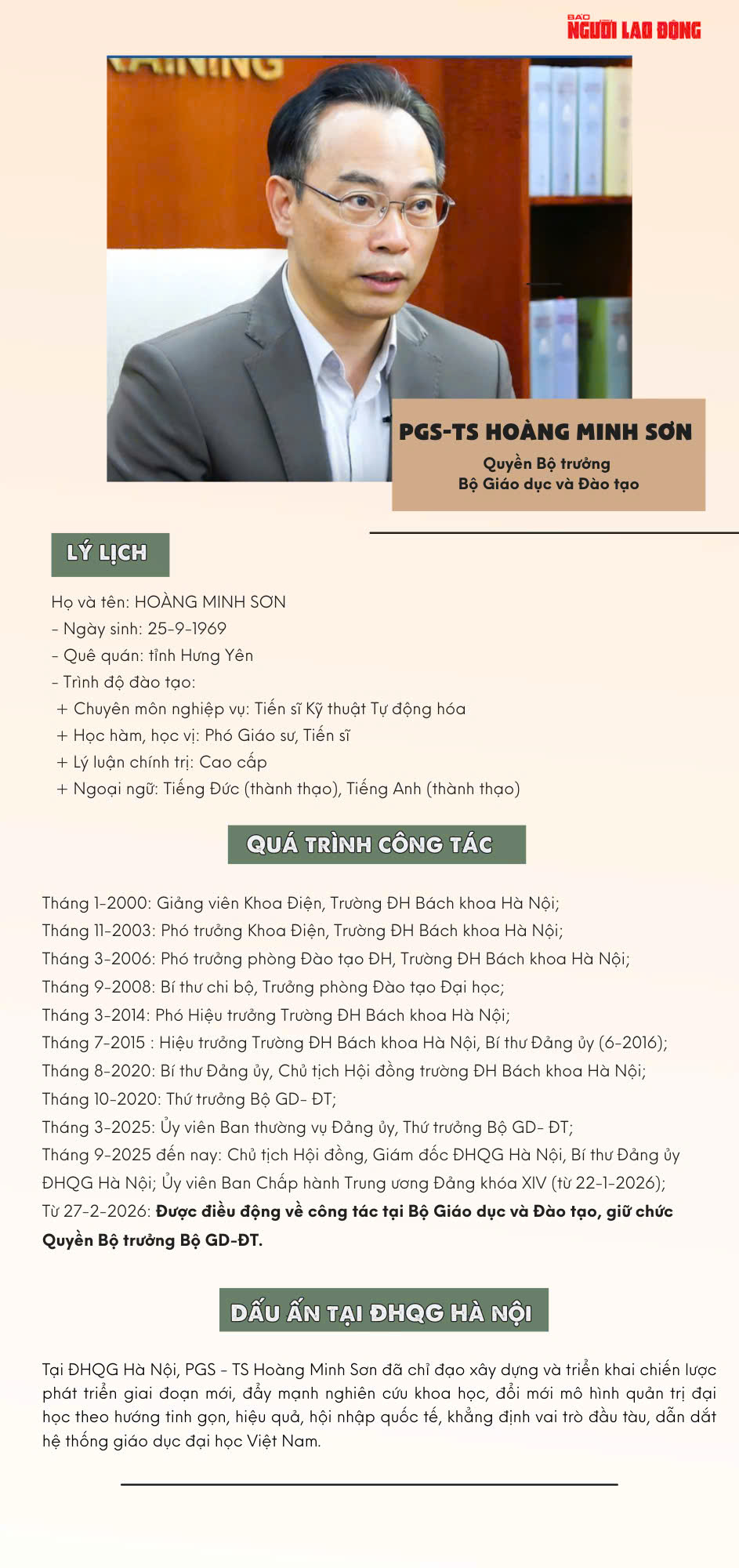 Ông Hoàng Minh Sơn làm quyền Bộ trưởng Bộ Giáo dục và Đào tạo - Ảnh 1.