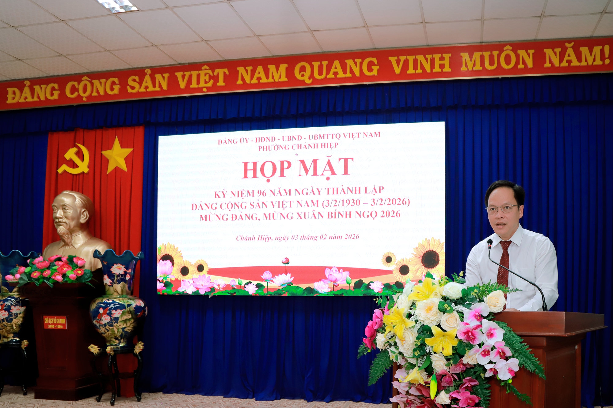 Phường Ch&aacute;nh Hiệp tổ chức Lễ kỷ niệm Ng&agrave;y th&agrave;nh lập Đảng Cộng sản Việt Nam 2026 - Ảnh 3.