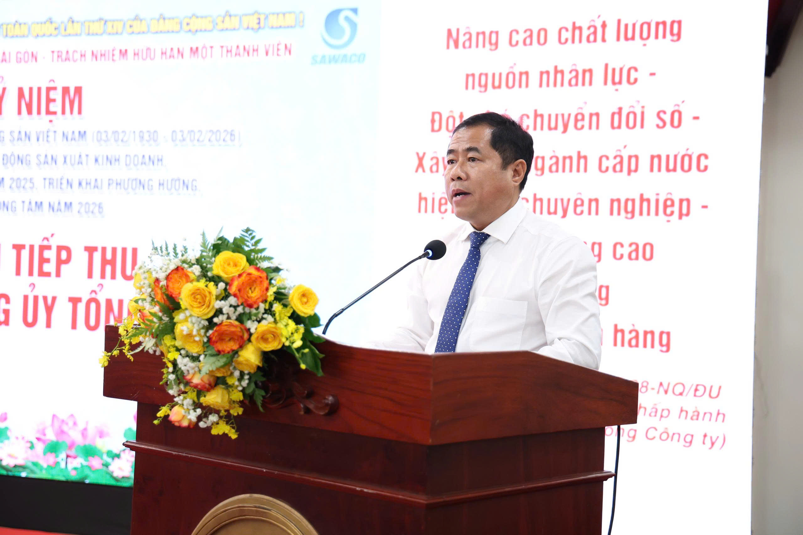 SAWACO: Vững bước dưới cờ Đảng, kiến tạo ngành nước thông minh - Ảnh 2.