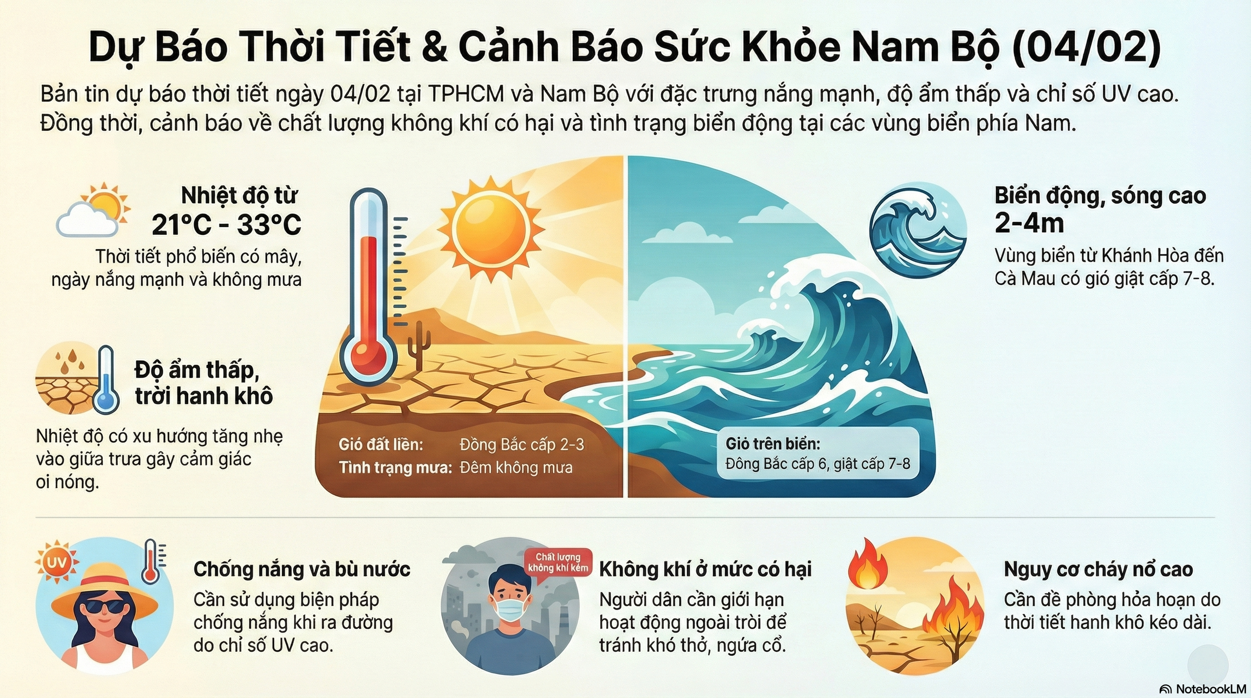 Dự b&aacute;o thời tiết h&ocirc;m nay, 4-2: TPHCM v&agrave; Nam Bộ tăng nhiệt, tia UV cao - Ảnh 2.