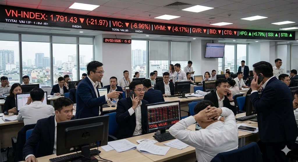 VN - Index giảm s&acirc;u dưới 1 . 800 Điểm , cổ phiếu th&eacute;p h&ograve;a Ph&aacute;t tăng bất ngờ - Ảnh 2.