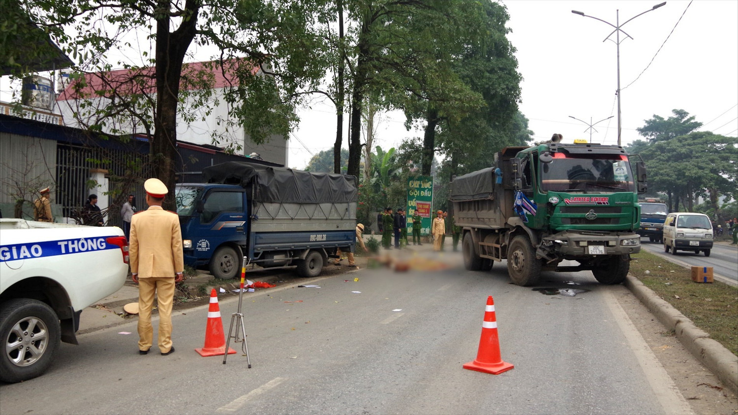 C&ocirc;ng an th&ocirc;ng tin nguy&ecirc;n nh&acirc;n Trung t&aacute; CSGT hi sinh khi l&agrave;m nhiệm vụ - Ảnh 1.