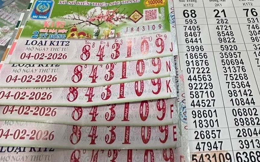 Xổ số miền Nam: Sáng 5-2, xác định được nơi trúng 3 giải độc đắc