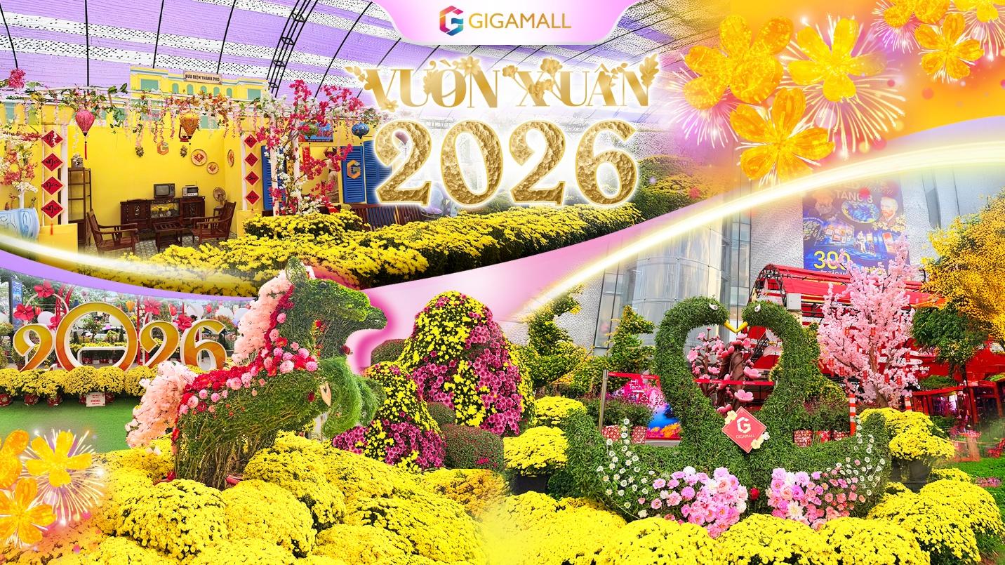 Hi Tech Hi Tết Gigamall 2026 - Đường hoa Tết C&ocirc;ng Nghệ đầu ti&ecirc;n tại TP HCM - Ảnh 2.