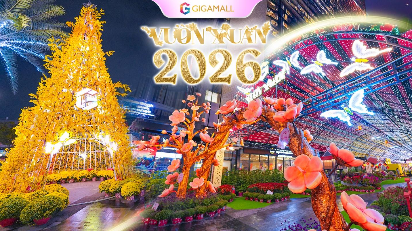 Hi Tech Hi Tết Gigamall 2026 - Đường hoa Tết C&ocirc;ng Nghệ đầu ti&ecirc;n tại TP HCM - Ảnh 3.