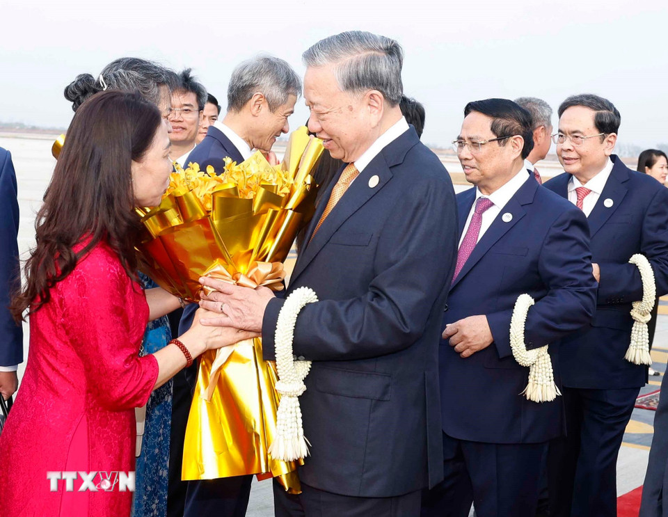 Tổng Bí thư Tô Lâm bắt đầu chuyến thăm cấp Nhà nước tới Vương quốc Campuchia - Ảnh 5.