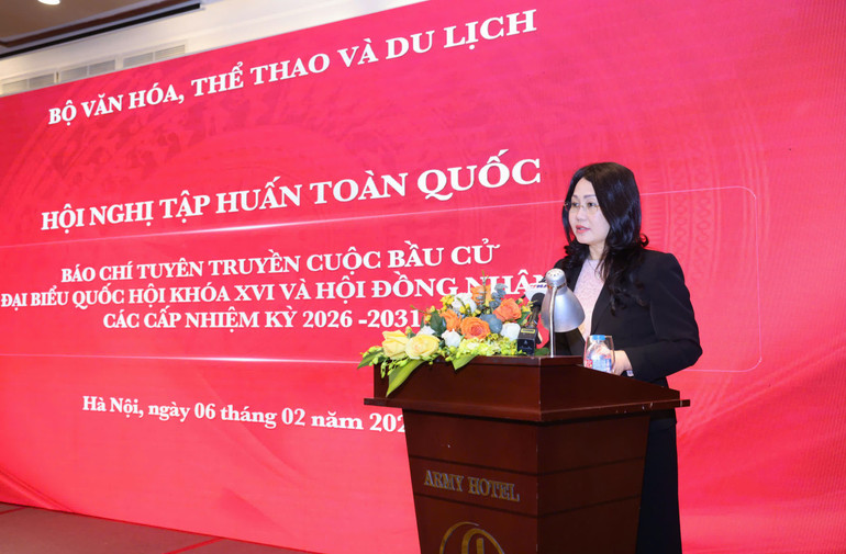1.022 đại biểu dự Hội nghị tập huấn toàn quốc báo chí tuyên truyền cuộc bầu cử đại biểu Quốc hội - Ảnh 2.