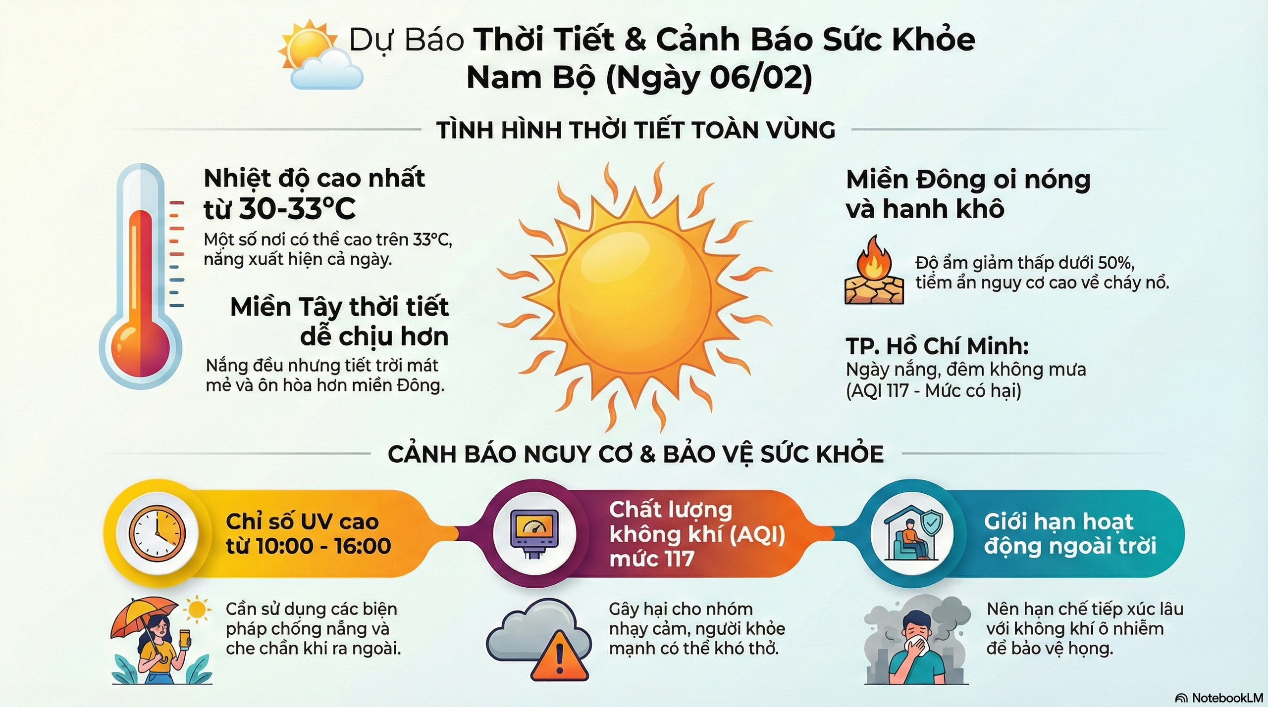 Dự báo thời tiết hôm nay, 6-2: TPHCM và Nam Bộ nắng nóng, tia UV cao - Ảnh 2.