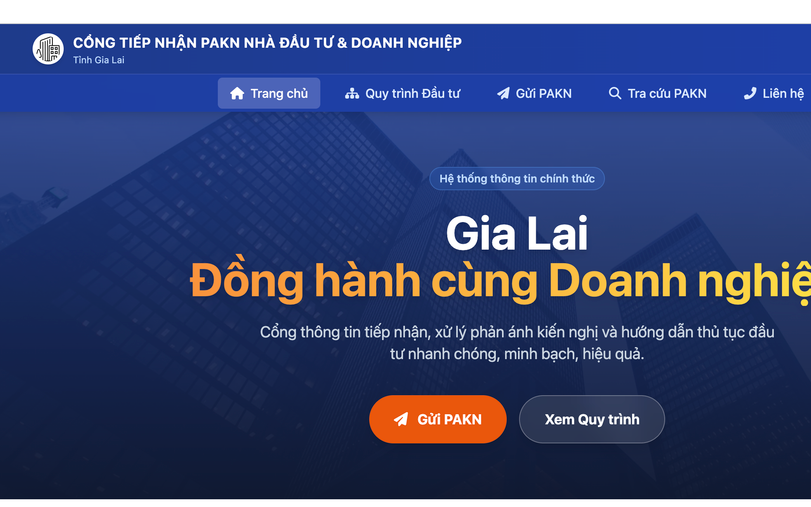 Gia Lai mở cổng tiếp nhận kiến nghị, yêu cầu xử lý phản ánh của doanh nghiệp trong 2 ngày