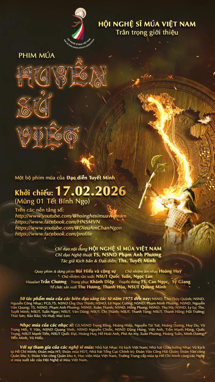 Hội Nghệ sĩ M&uacute;a Việt Nam đầu xu&acirc;n ra mắt dự &aacute;n phim m&uacute;a "Huyền Sử Việt" - Ảnh 2.