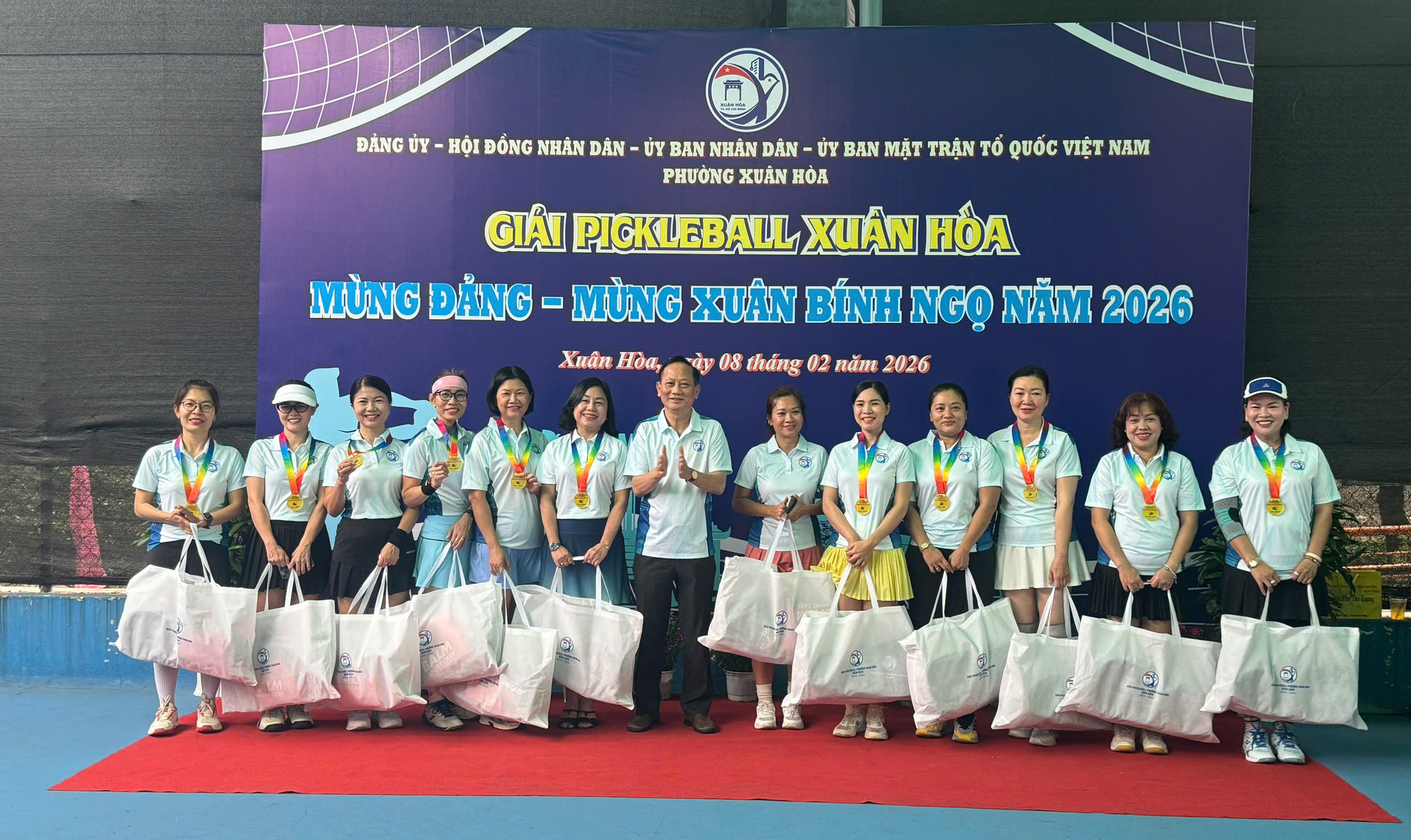 Sôi nổi Giải Pickleball Xuân Hòa mừng Đảng mừng Xuân Bính Ngọ - Ảnh 1.