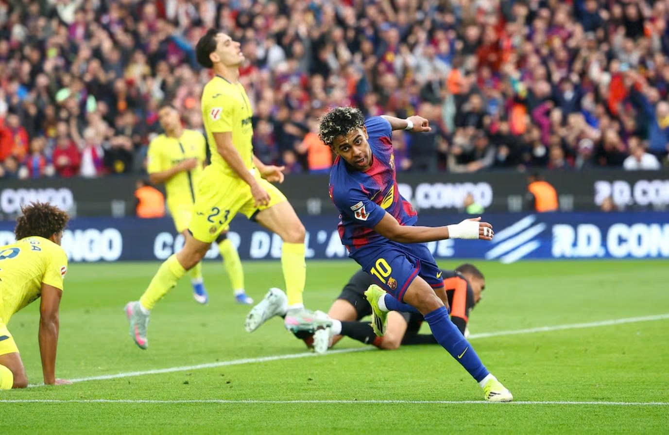Vượt Messi, Yamal lập kỷ lục &ldquo;v&ocirc; tiền kho&aacute;ng hậu&rdquo; tại La Liga - Ảnh 1.