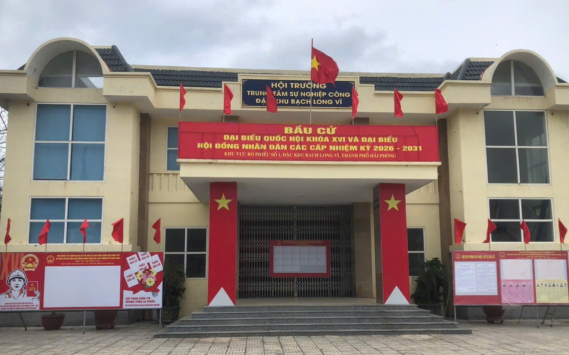 Đặc khu Bạch Long Vĩ là nơi cử tri đi bỏ phiếu sớm nhất của TP Hải Phòng