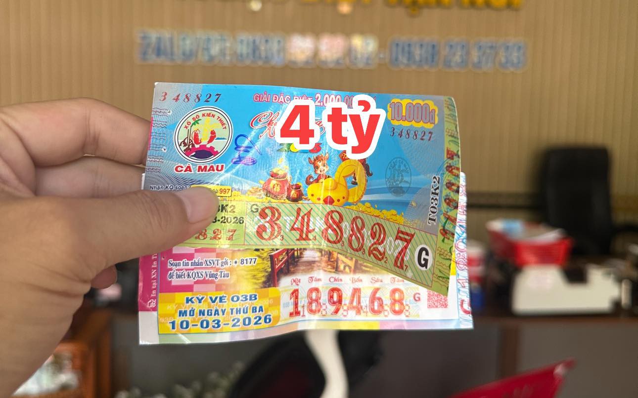 Chiều 11-3, xuất hiện nhiều người trúng giải độc đắc xổ số miền Nam