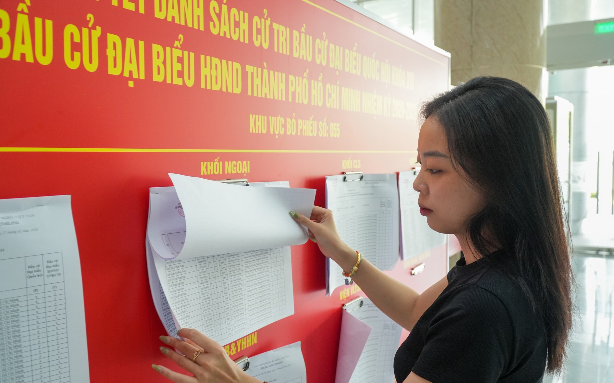 Điểm bầu cử số 055 tại Bệnh viện Quân y 175 đã sẵn sàng