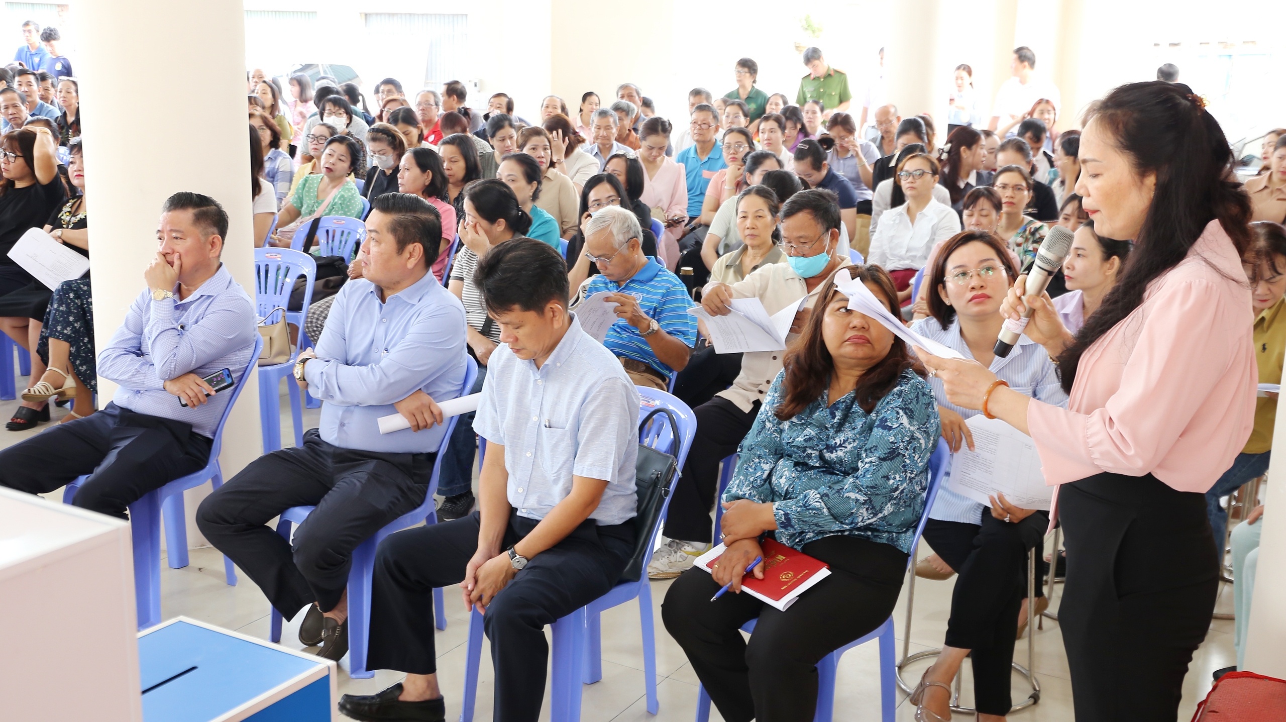 Phường Phú Thuận diễn tập công tác bầu cử - Ảnh 2.