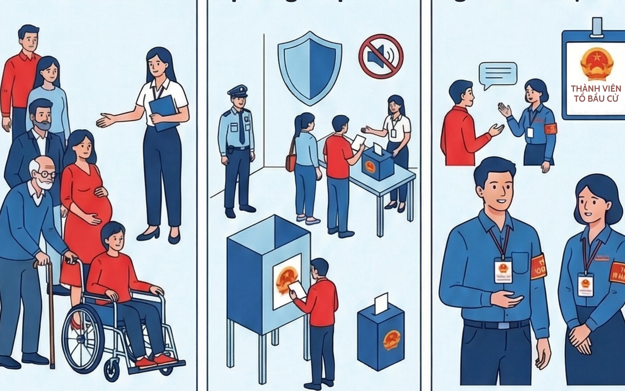 Những điều cử tri cần lưu ý khi vào phòng bỏ phiếu