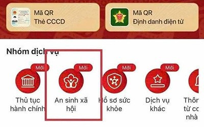 Cách tích hợp tài khoản hưởng an sinh xã hội trên VNeID