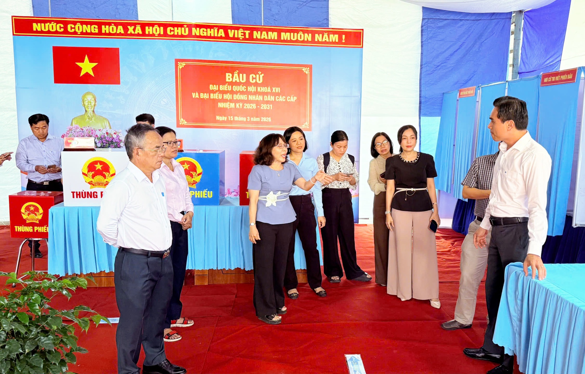C&aacute;c điểm bỏ phiếu tại chung cư , khu nh&agrave; trọ sẵn s&agrave;ng cho Ng&agrave;y hội non s&ocirc;ng 2026 - Ảnh 5.