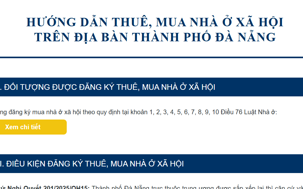 Tiếp cận dự án nhà ở xã hội ở Đà Nẵng chỉ bằng một cú nhấp chuột