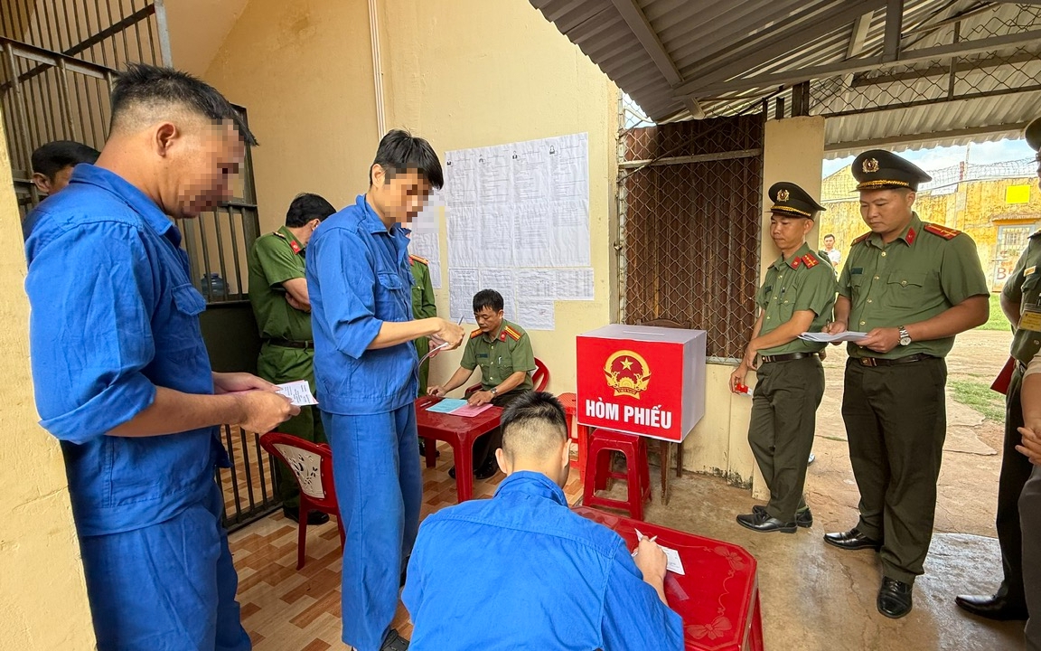 Hơn 500 người đang bị tạm giữ, tạm giam thực hiện quyền bầu cử