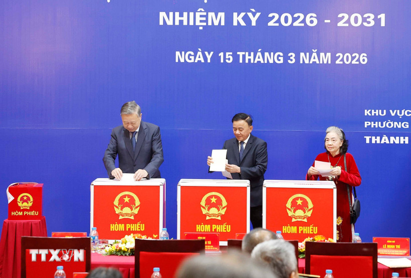 Tổng B&iacute; thư T&ocirc; L&acirc;m: Cuộc bầu cử thể hiện quyền tự do, quyền l&agrave;m chủ của nh&acirc;n d&acirc;n một c&aacute;ch trực tiếp - Ảnh 1.